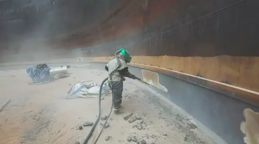 aerogommage a dieppe sur le port