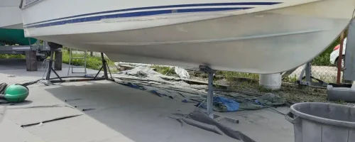 Aerogommage sur bateau pour qg nautic2